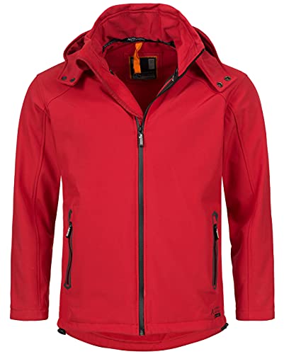 A. Salvarini Herren Softshell Funktions Outdoor Regen Jacke Sport Freizeitjacke AS098 [AS-098-Rot-Gr.5XL] von ALESSANDRO SALVARINI