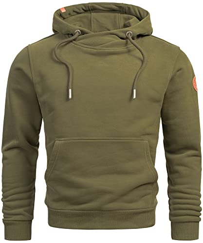 A. Salvarini Herren Sweat Kapuzenpullover Hoodie Kapuze Sweater AS294[AS-294-Grün-Gr.3XL] von ALESSANDRO SALVARINI