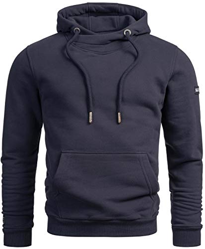 A. Salvarini Herren Sweat Kapuzenpullover Hoodie Kapuze Sweater AS295[AS-295-Navy-Gr.XL] von ALESSANDRO SALVARINI