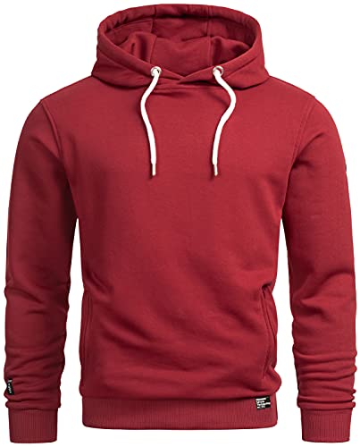 ALESSANDRO SALVARINI Herren Sweatjacke Kapuzenpullover Kapuze Hoodie Sweater Pulli AS193 [AS-193-Bordeaux-Gr.L] von ALESSANDRO SALVARINI