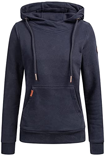 ALESSANDRO SALVARINI Damen Sweatshirt Hoodie Pullover AS-298 [AS-298-Navy-Gr.M] von ALESSANDRO SALVARINI