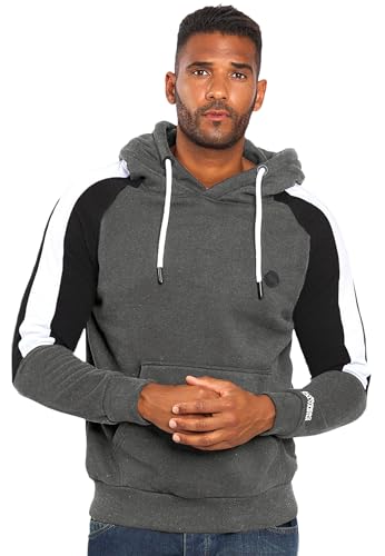 ALESSANDRO SALVARINI Herren Hoodie (S-3XL) - Leicht, Warme Kapuzenpullover, Langarm Pullover Sweatshirt mit Kapuze Männer - AS-311 DGrau XXX-Large von ALESSANDRO SALVARINI