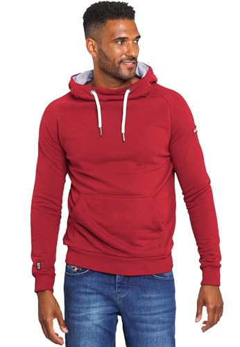 ALESSANDRO SALVARINI Herren Kapuzenpullover Hoodie Kapuze Sweater AS291 [AS-291-Bordeaux-Gr.L] von ALESSANDRO SALVARINI