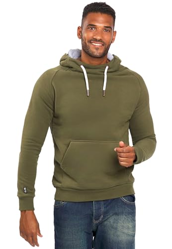 ALESSANDRO SALVARINI Herren Kapuzenpullover Hoodie Kapuze Sweater AS291 [AS-291-Grün-Gr.M] von ALESSANDRO SALVARINI