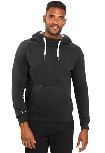 ALESSANDRO SALVARINI Herren Kapuzenpullover Hoodie Kapuze Sweater AS291 [AS-291-Schwarz-Gr.XXL] von ALESSANDRO SALVARINI
