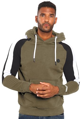 ALESSANDRO SALVARINI Herren Hoodie (S-3XL) - Leicht, Warme Kapuzenpullover, Langarm Pullover Sweatshirt mit Kapuze Männer - AS-311 Olive XX-Large von ALESSANDRO SALVARINI