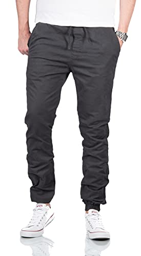 ALESSANDRO SALVARINI Herren Sweathose Stretch Cargohose Freizeithose AS275 [AS-275 - Anthrazit W33 L34] von ALESSANDRO SALVARINI