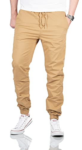 ALESSANDRO SALVARINI Herren Sweathose Stretch Cargohose Freizeithose AS275 [AS-275 - Beige W34 L32] von ALESSANDRO SALVARINI