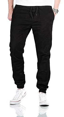 ALESSANDRO SALVARINI Herren Sweathose Stretch Cargohose Freizeithose AS275 [AS-275 - Schwarz W32 L34] von ALESSANDRO SALVARINI