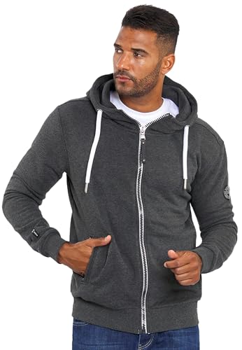 ALESSANDRO SALVARINI Herren Sweatjacke (S-3XL) mit Kapuze - Leicht, Atmungsaktiv, Kapuzenpullover mit Reißverschluss Männer - AS-296 DGrau Small von ALESSANDRO SALVARINI