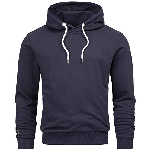 ALESSANDRO SALVARINI Herren Sweatjacke Kapuzenpullover Kapuze Hoodie Sweater Pulli AS193 [AS-193-Navy-Gr.3XL] von ALESSANDRO SALVARINI