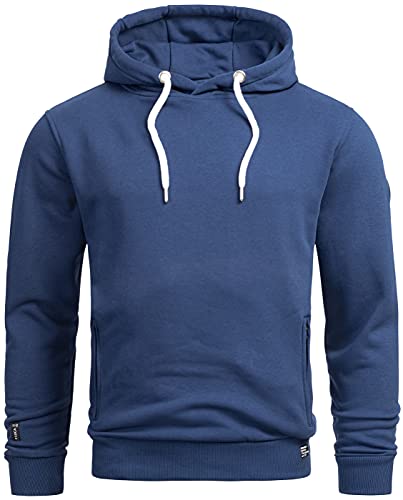 ALESSANDRO SALVARINI Herren Sweatjacke Kapuzenpullover Kapuze Hoodie Sweater Pulli AS193 [AS-193-Petrolblau-Gr.XL] von ALESSANDRO SALVARINI