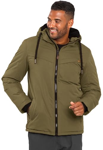 ALESSANDRO SALVARINI Herren Winter Jacke warm mit Kapuze AS-331 [AS-331-Olive-Gr.3XL] von ALESSANDRO SALVARINI