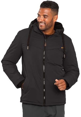 ALESSANDRO SALVARINI Herren Winter Jacke warm mit Kapuze AS-331 [AS-331-Schwarz-Gr.L] von ALESSANDRO SALVARINI