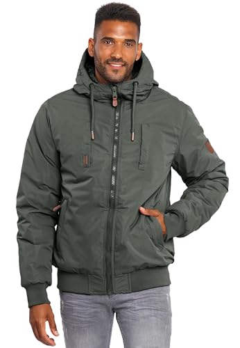 ALESSANDRO SALVARINI Herren Winterjacke (S-3XL) mit Kapuze - Teddyfleece innen komplett, Winddicht, Warme Jacke Männer - AS-320 Anthra XX-Large von ALESSANDRO SALVARINI