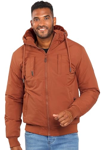 ALESSANDRO SALVARINI Herren Winterjacke mit Kapuze Teddyfell AS320 [AS-320 - Terracotta - Größe L - Gr. L] von ALESSANDRO SALVARINI