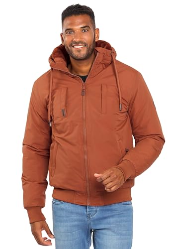 ALESSANDRO SALVARINI Herren Winterjacke (S-3XL) mit Kapuze - Teddyfleece innen komplett, Winddicht, Warme Jacke Männer - AS-320 TCotta Large von ALESSANDRO SALVARINI