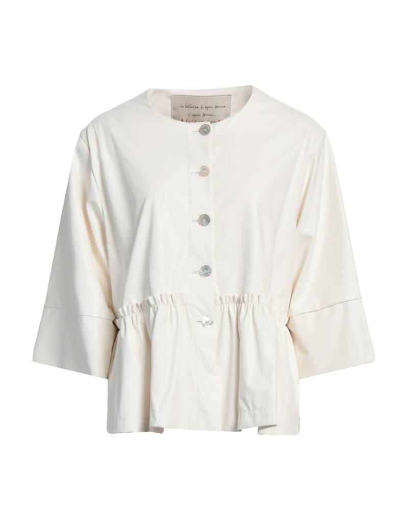 ALESSIA SANTI Jacke & Anorak Damen Off white von ALESSIA SANTI