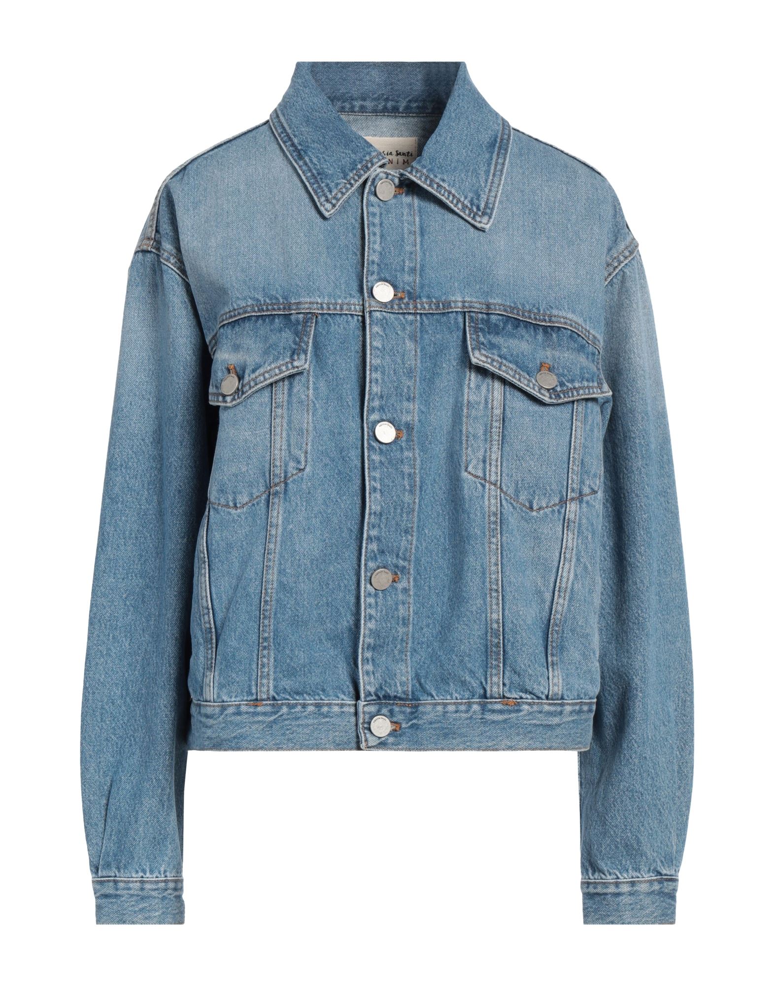 ALESSIA SANTI Jeansjacke/-mantel Damen Blau von ALESSIA SANTI