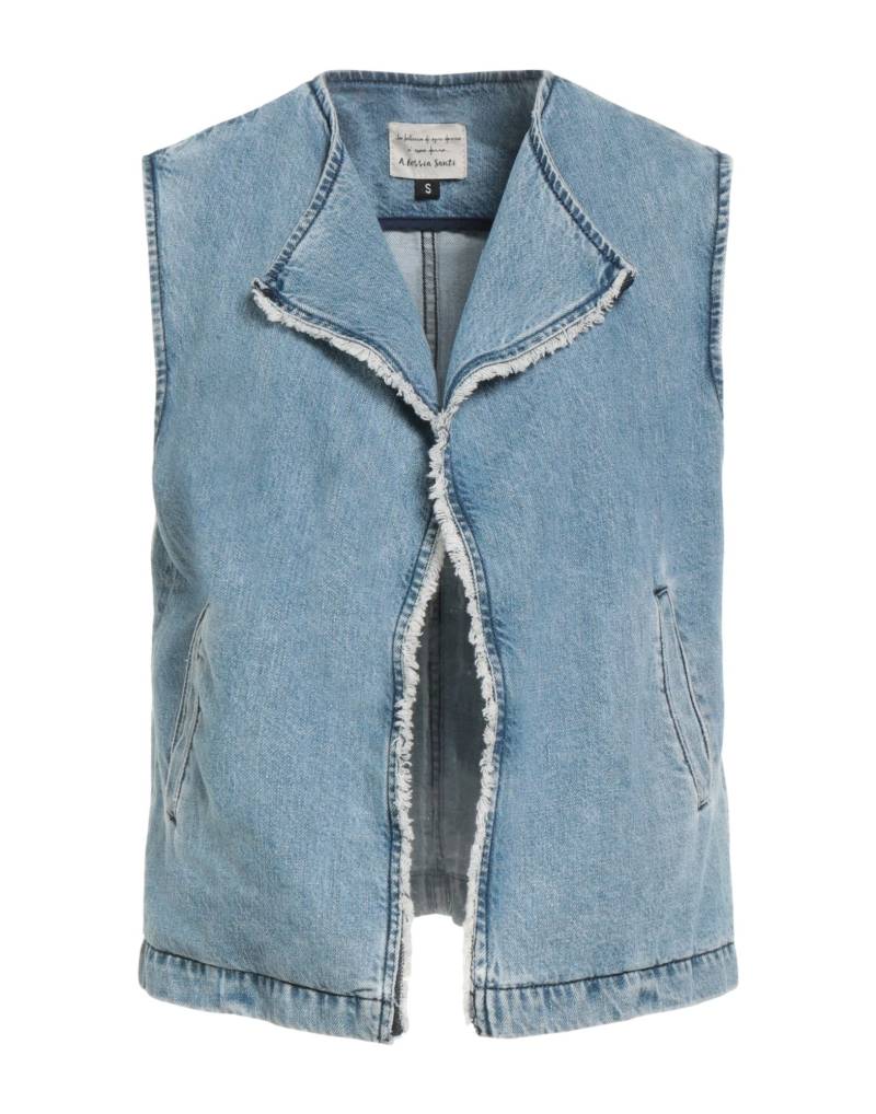 ALESSIA SANTI Jeansjacke/-mantel Damen Blau von ALESSIA SANTI