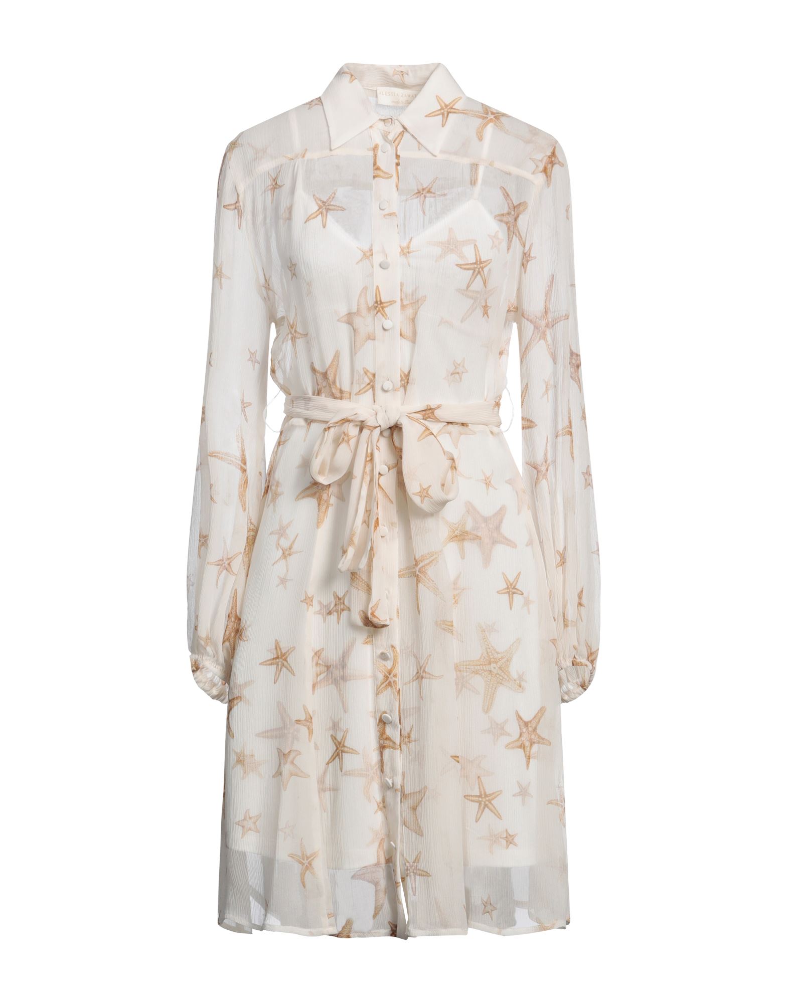 ALESSIA ZAMATTIO Midi-kleid Damen Elfenbein ALESSIA ZAMATTIO Midi-kleid Damen Elfenbein von ALESSIA ZAMATTIO