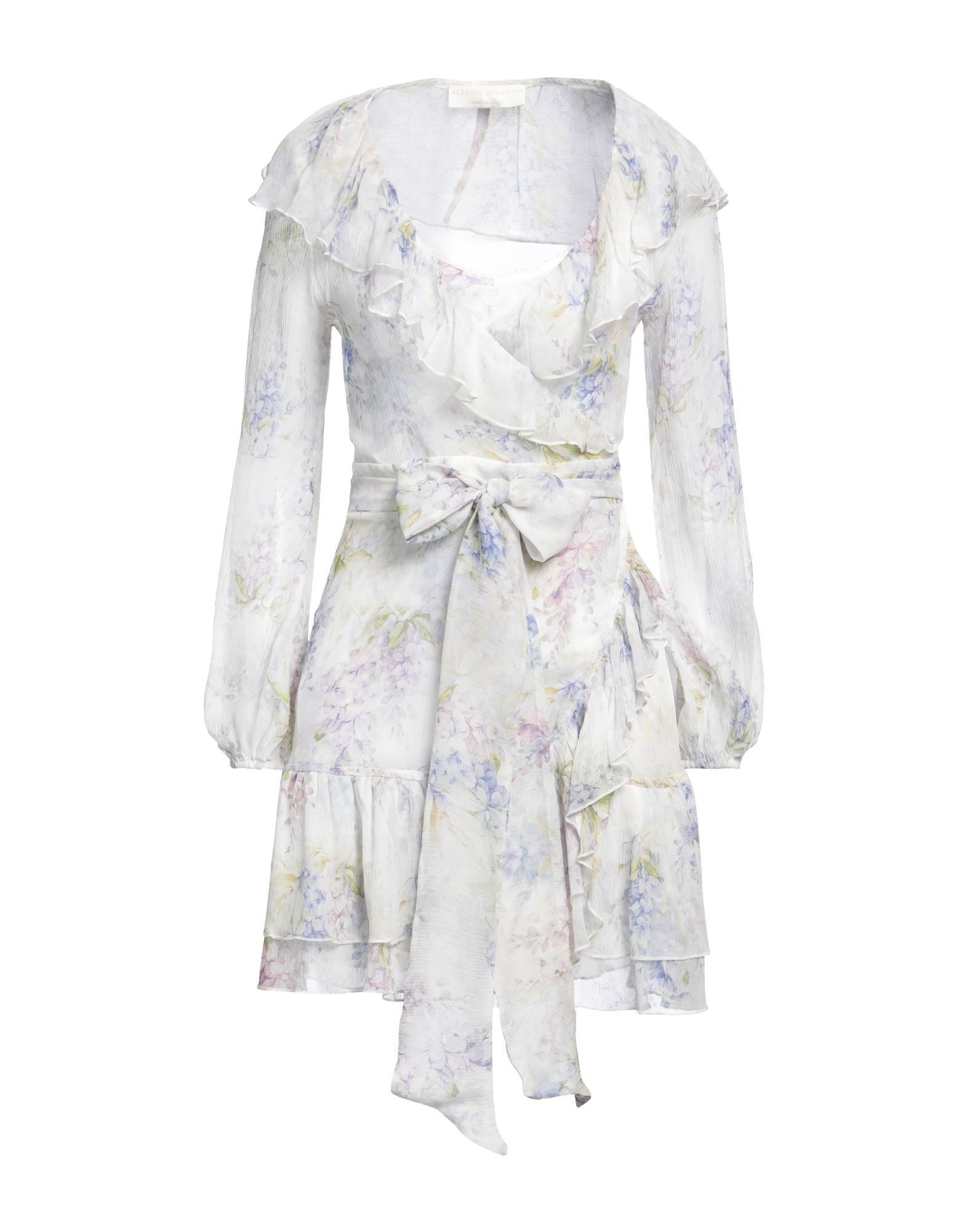 ALESSIA ZAMATTIO Mini-kleid Damen Hellgrau von ALESSIA ZAMATTIO