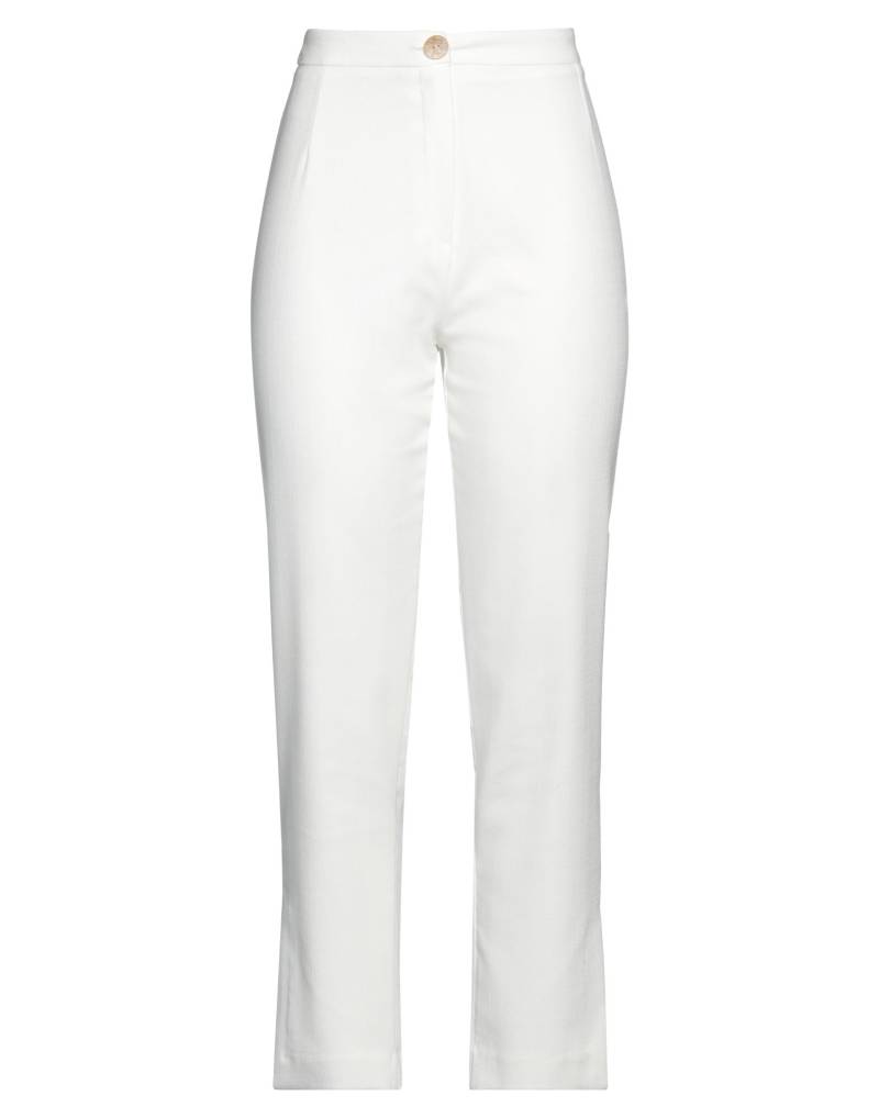 ALESSIO BARDELLE Hose Damen Weiß von ALESSIO BARDELLE