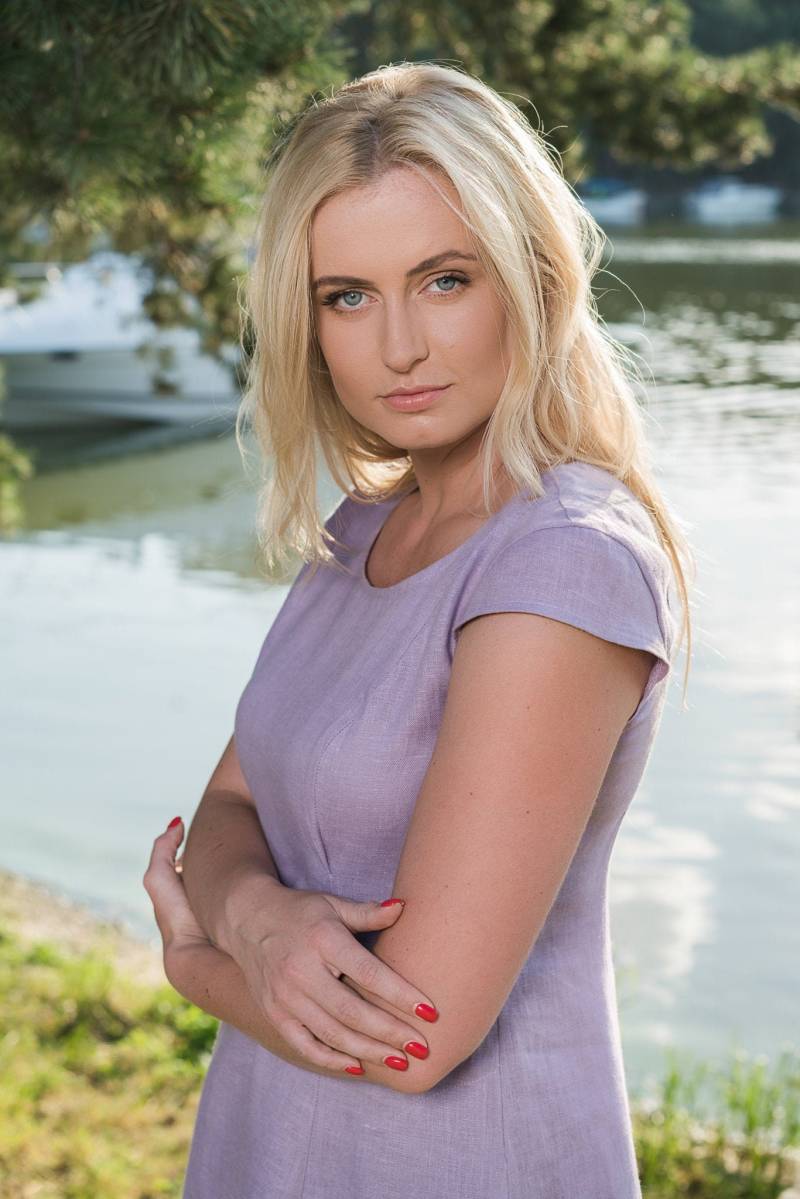 Short Midi Linen Dress With Pockets On Sides & Boat Neckline - Siga von ALETAnaturalis