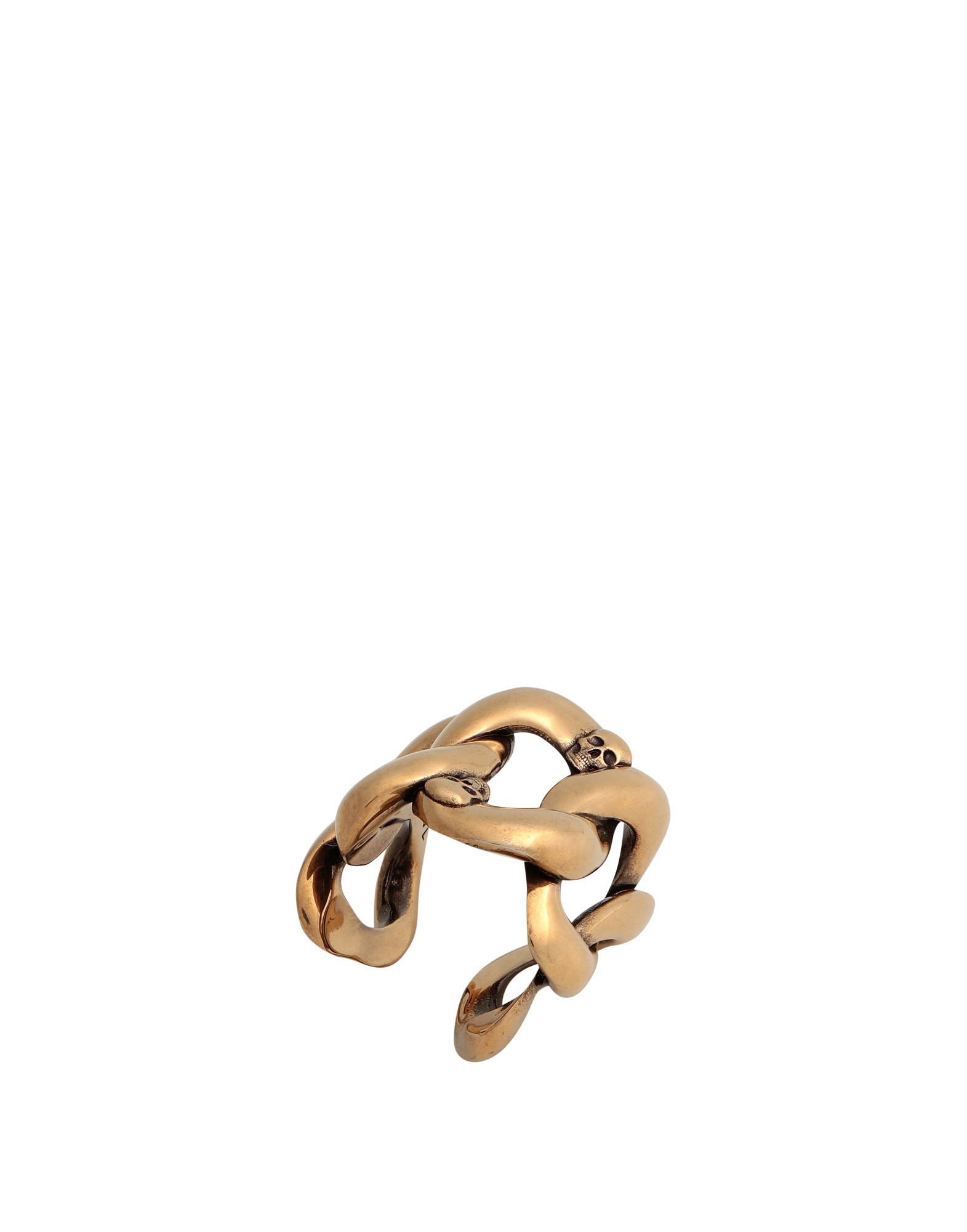 ALEXANDER MCQUEEN Ring Damen Gold von ALEXANDER MCQUEEN