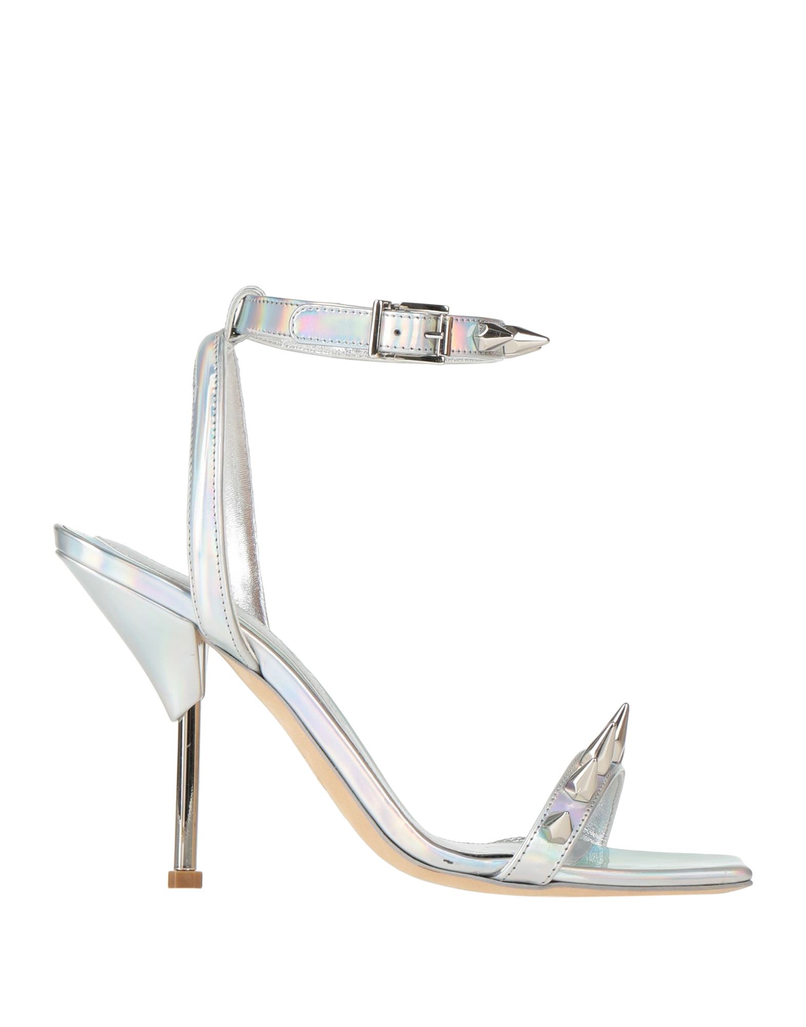 ALEXANDER MCQUEEN Sandale Damen Silber von ALEXANDER MCQUEEN