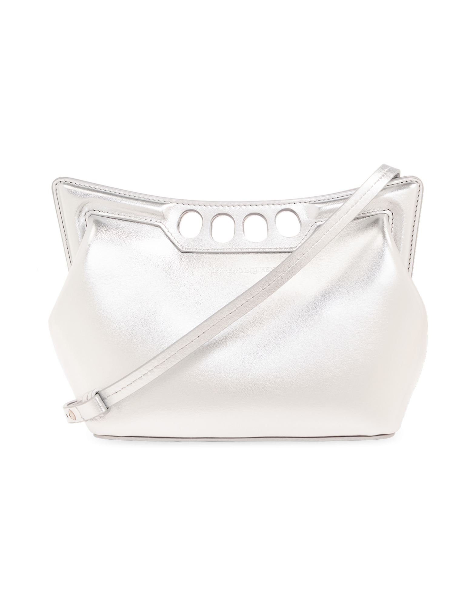 ALEXANDER MCQUEEN Schultertasche Damen Silber von ALEXANDER MCQUEEN