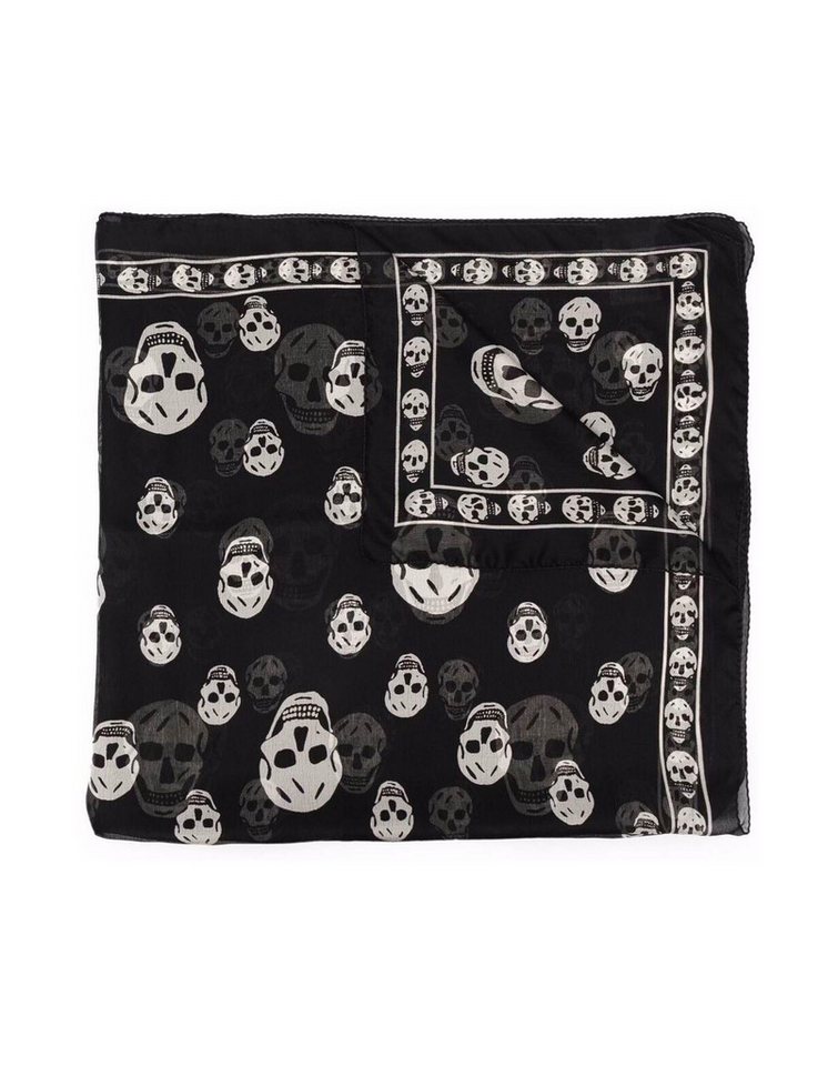 ALEXANDER MCQUEEN Seidentuch Alexander MCQueen Damen Schal, ALEXANDER MCQUEEN Skull Scarf Print, Schädel Druck von ALEXANDER MCQUEEN