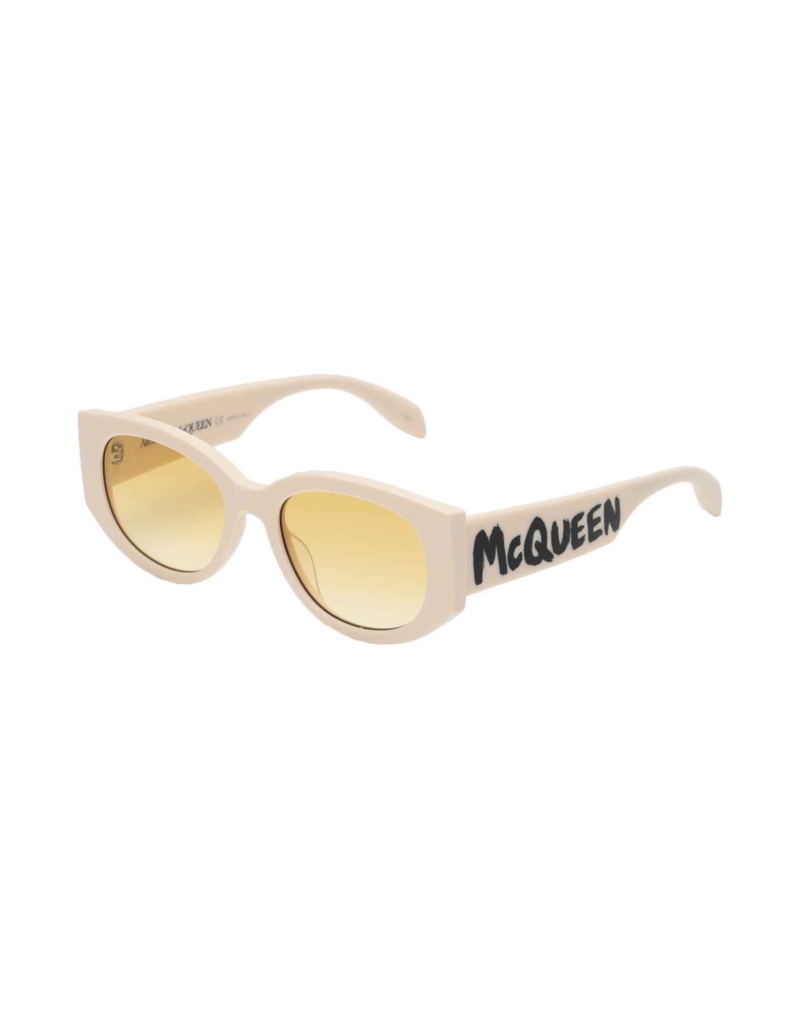 ALEXANDER MCQUEEN Sonnenbrille Damen Elfenbein von ALEXANDER MCQUEEN