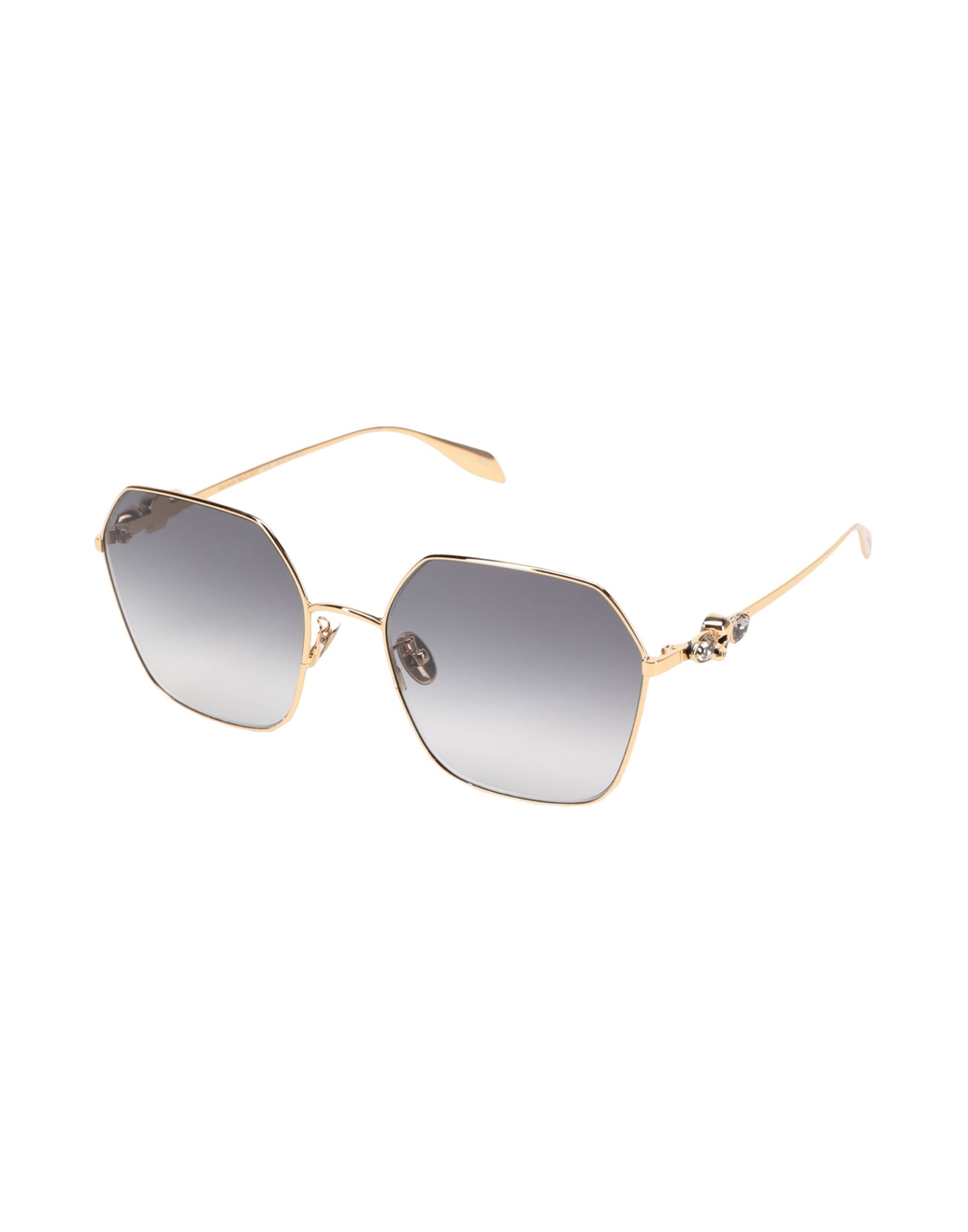 ALEXANDER MCQUEEN Sonnenbrille Damen Gold von ALEXANDER MCQUEEN