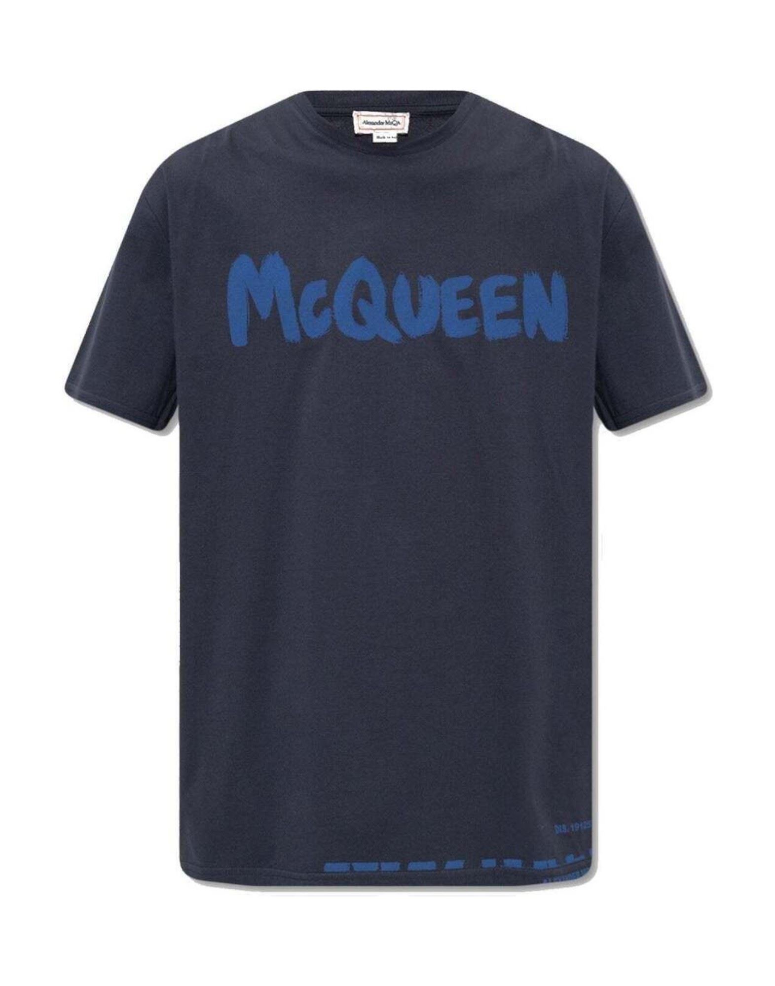 ALEXANDER MCQUEEN T-shirts Herren Marineblau von ALEXANDER MCQUEEN