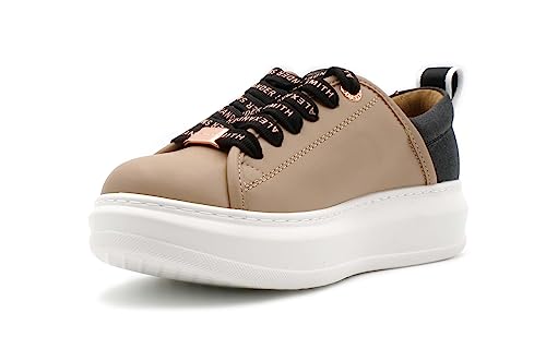 ALEXANDER SMITH ACBC Eco-Wembley Nude-Black Sneaker, beige, 39 EU von ALEXANDER SMITH