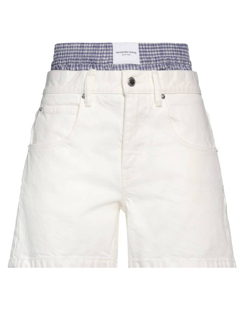 ALEXANDER WANG Jeansshorts Damen Off white von ALEXANDER WANG