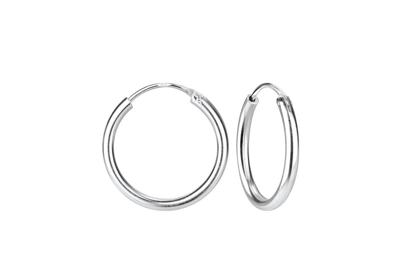 ALEXANDER YORK Creolen-Set 20 mm, 2-tlg., 925 Sterling Silber von ALEXANDER YORK