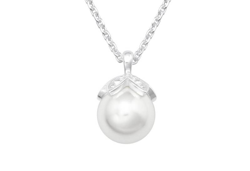 ALEXANDER YORK Kette mit Anhänger BLÜTENKELCH MIT PERLE, 2-tlg., 925 Sterling Silber von ALEXANDER YORK