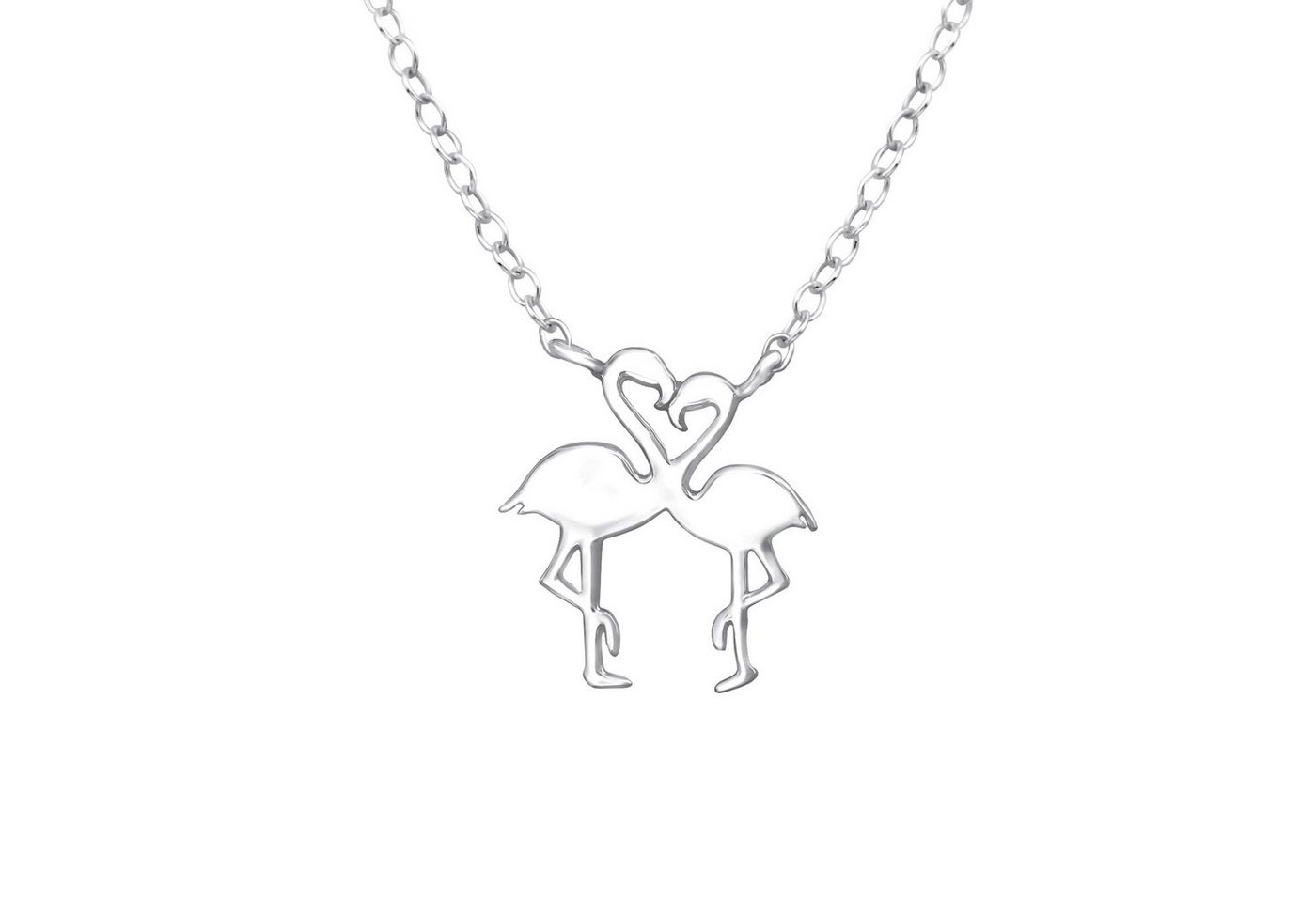 ALEXANDER YORK Kette mit Anhänger FLAMINGO PAAR, 2-tlg. (Kette mit Anhänger), 925 Sterling Silber, Silberschmuck von ALEXANDER YORK