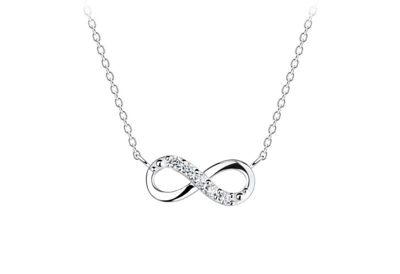 ALEXANDER YORK Kette mit Anhänger INFINITY Zirkonia, 2-tlg., 925 Sterling Silber von ALEXANDER YORK