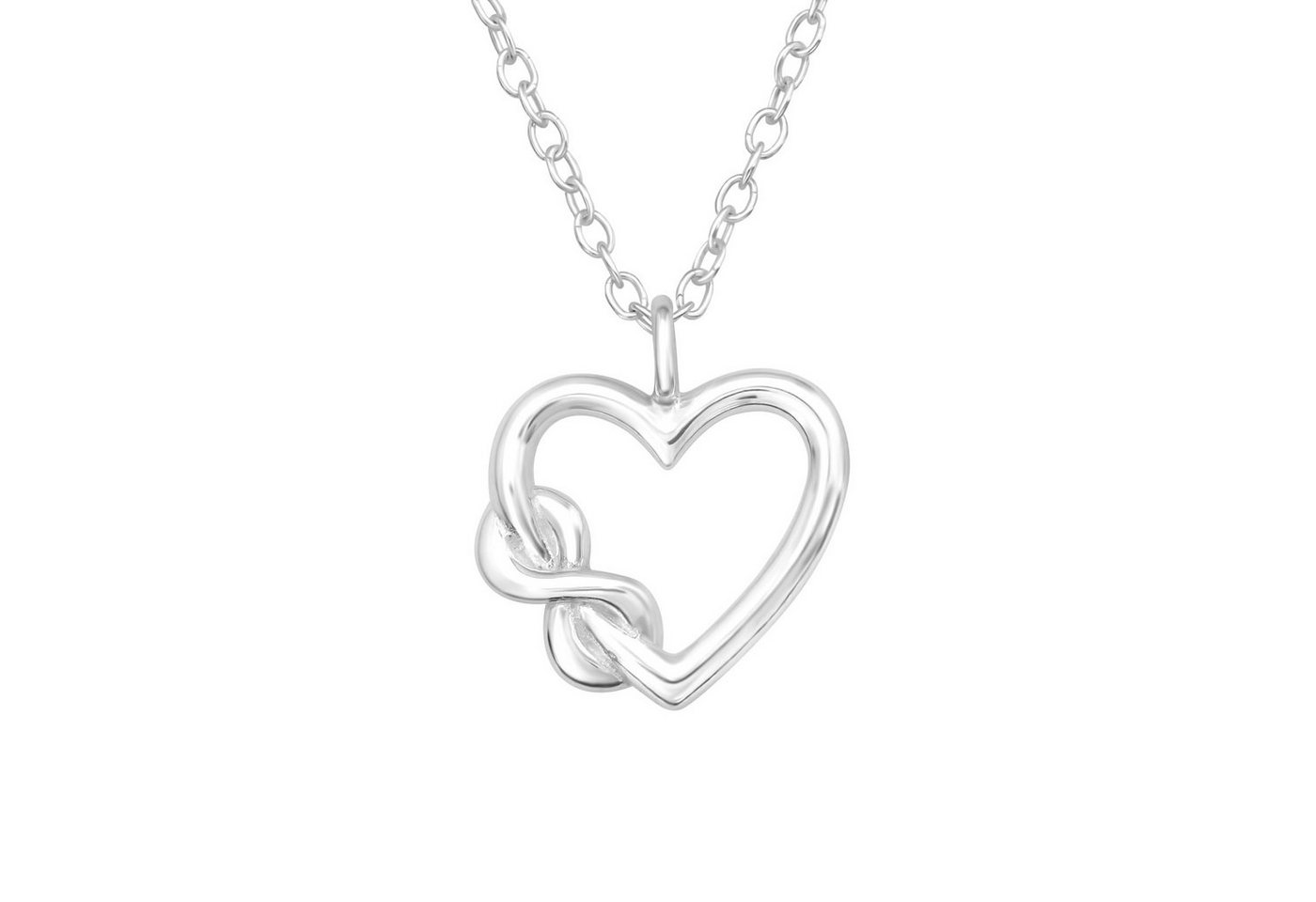 ALEXANDER YORK Kette mit Anhänger INFINITY LOVE, 2-tlg., 925 Sterling Silber von ALEXANDER YORK