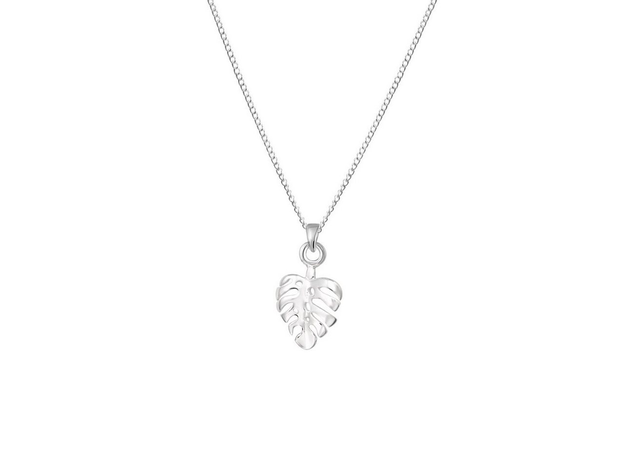 ALEXANDER YORK Kette mit Anhänger MONSTERA, 2-tlg., 925 Sterling Silber von ALEXANDER YORK