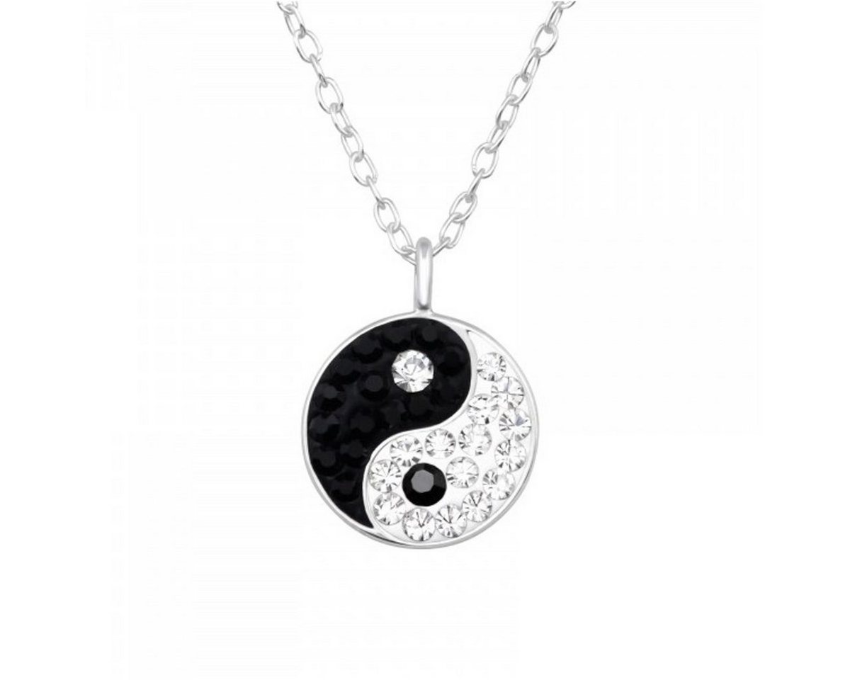 ALEXANDER YORK Kette mit Anhänger YIN YANG, 2-tlg., 925 Sterling Silber von ALEXANDER YORK