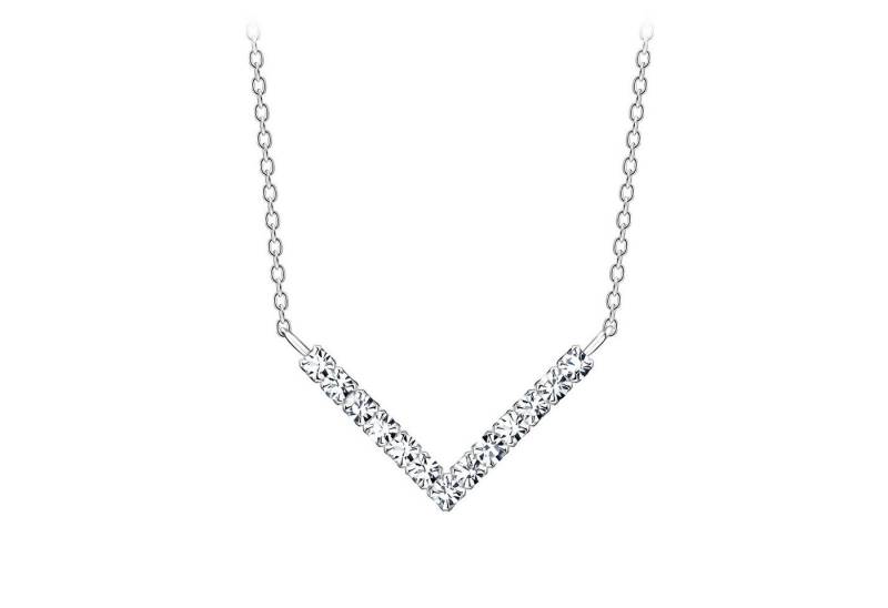 ALEXANDER YORK Kette und Anhänger Set CHEVRON (Kette mit Anhänger), 925 Sterling Silber von ALEXANDER YORK