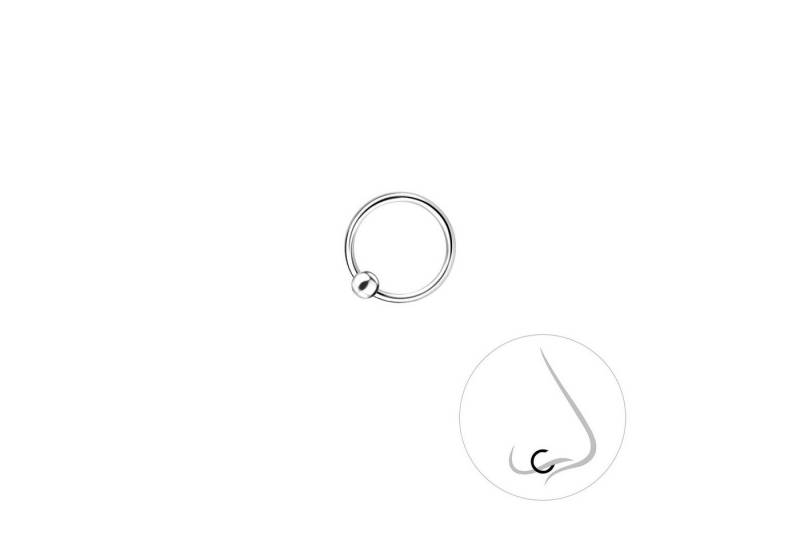 ALEXANDER YORK Nasenpiercing NASENRING 8 mm, 925 Sterling Silber von ALEXANDER YORK