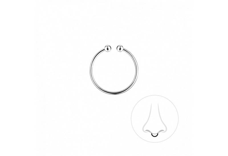 ALEXANDER YORK Nasenpiercing Septumring HUFEISEN 12 mm, 925 Sterling Silber von ALEXANDER YORK