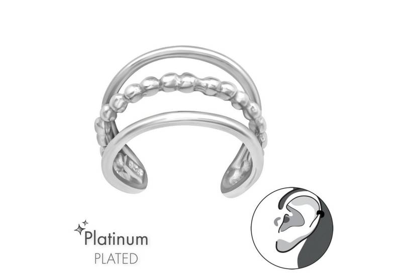 ALEXANDER YORK Ohrklemme TWISTED und GLATT, 925 Sterling Silber von ALEXANDER YORK