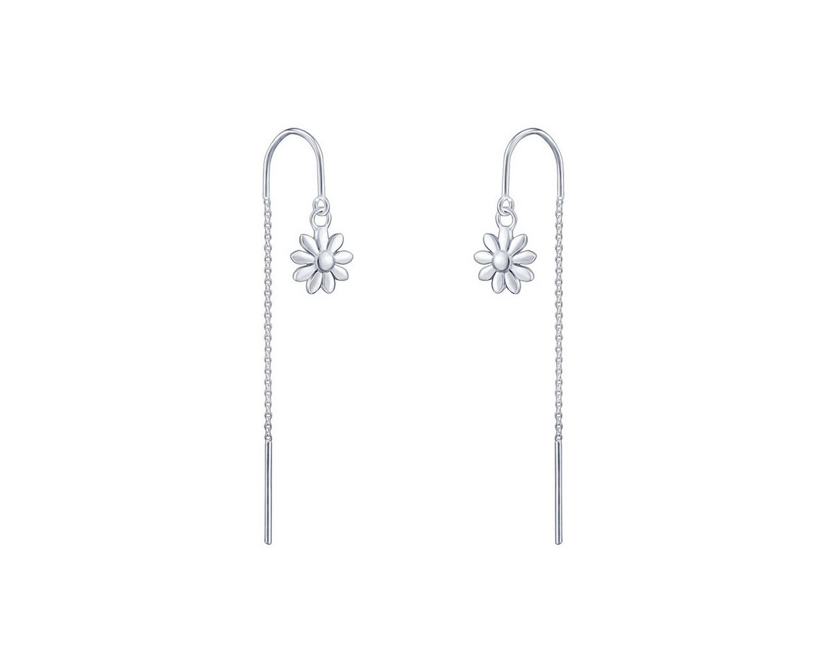 ALEXANDER YORK Paar Ohrhänger BLUME, 2-tlg., 925 Sterling Silber von ALEXANDER YORK