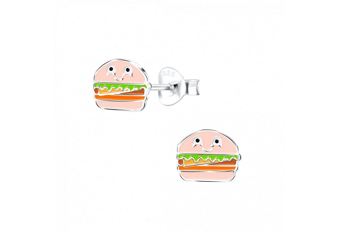 ALEXANDER YORK Paar Ohrstecker BURGER, 2-tlg., 925 Sterling Silber von ALEXANDER YORK